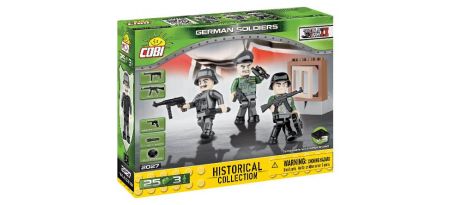 Soldats Allemands - 3 figurines avec accessoires