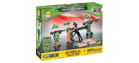 Soldats Polonais - 3 figurines avec accessoires