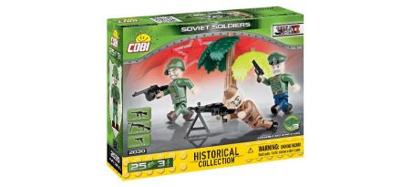 Soldats Soviétiques - 3 figurines avec accessoires