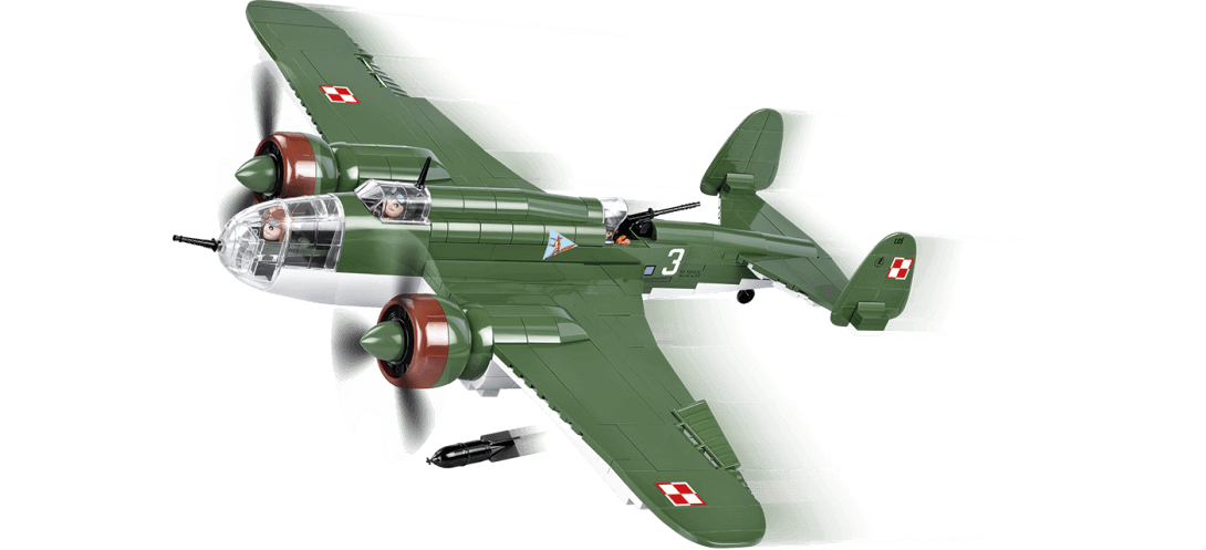 Bombardier polonais PZL P-37B ŁOŚ