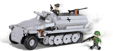 Transport de troupes blindé allemand SD.KFZ. 251/9 AUSF. C STUMMEL - COBI-2472A