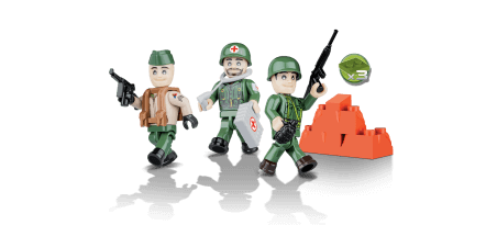 Soldats Américains - 3 figurines avec accessoires