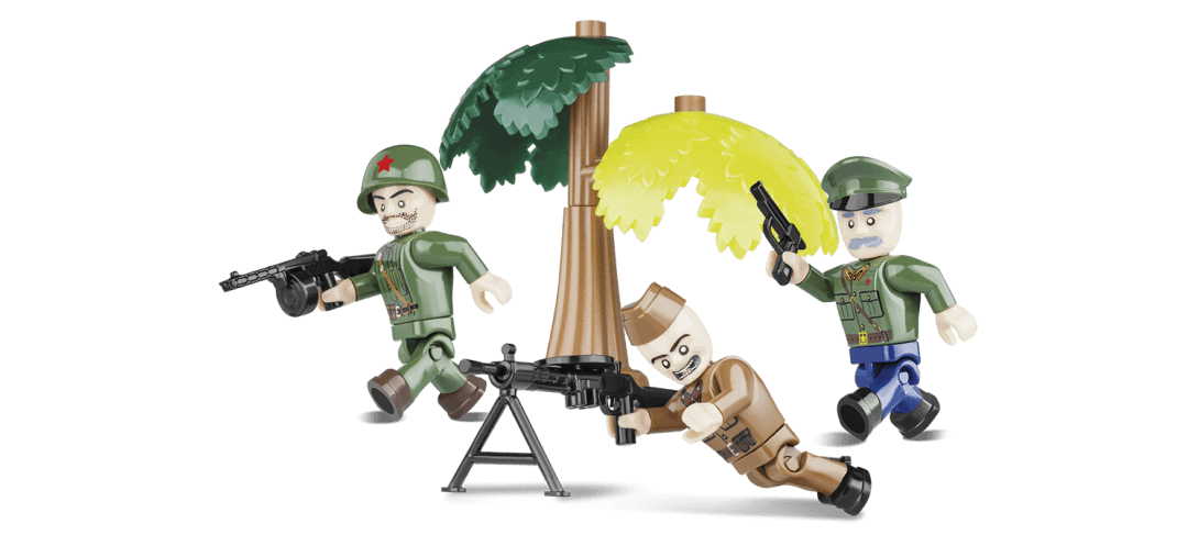 Soldats Soviétiques - 3 figurines avec accessoires