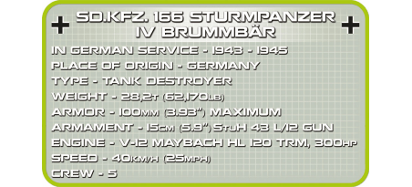 STURMPANZER IV BRUMMBAR 550 KL - COBI-2514
