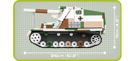 Canon autoporté allemand SD.KFZ.165. HUMMEL