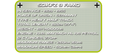 Half-track allemand SK.KFZ 9 FAMO