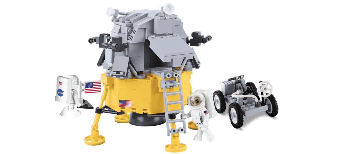Module lunaire Apollo 11 avec Jeep lunaire