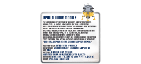 Module lunaire Apollo 11 avec Jeep lunaire