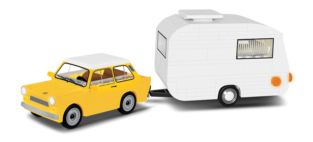 Voiture TRABANT 601 + Caravane