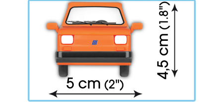 Voiture FIAT 126P + Caravane