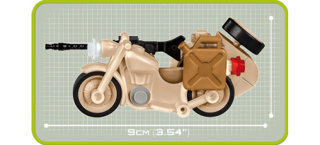 Moto sidecar BMW R75 1942 Afrika Korps - COBI-2397