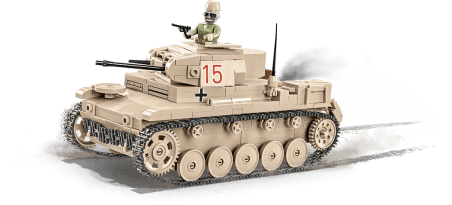 Char léger allemand SD.Kfz. 121 Panzer II Ausf. F Afrika Korps - COBI-2527