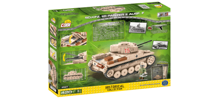 Char léger allemand SD.Kfz. 121 Panzer II Ausf. F Afrika Korps - COBI-2527