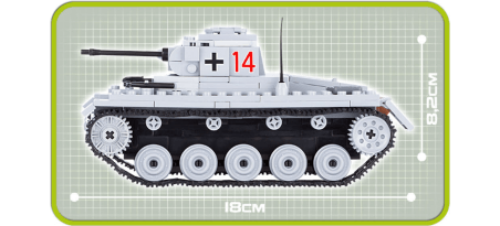 Char léger allemand PANZER II AUSF. C - COBI-2459