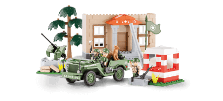 Jeep Willys MB avec check-point - COBI-24302