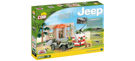 Jeep Willys MB avec check-point - COBI-24302