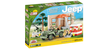 Jeep Willys MB avec check-point - COBI-24302