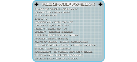 Chasseur allemand Focke-Wulf Fw 190 A-4 - COBI-5514