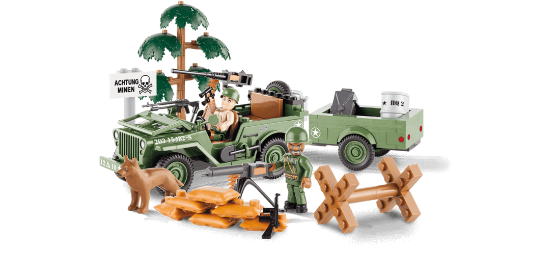 Jeep Willys MB avec remorque - COBI-24192