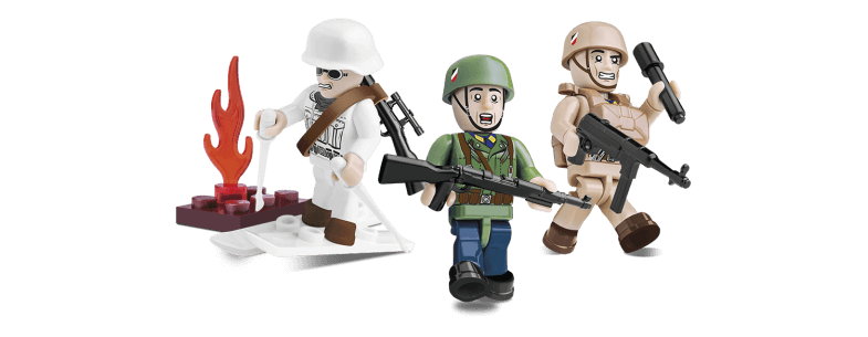 Troupes d'élite allemandes - 3 figurines avec accessoires - COBI-2031