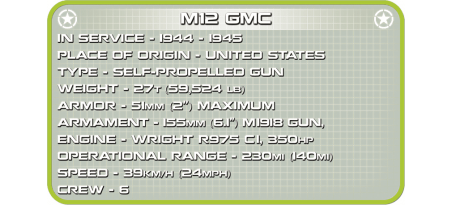 M12 Gun Motor Carriage US - COBI-2531