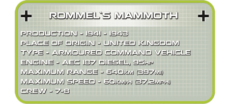 Mammouth de Rommel - véhicule de commandement - COBI-2525