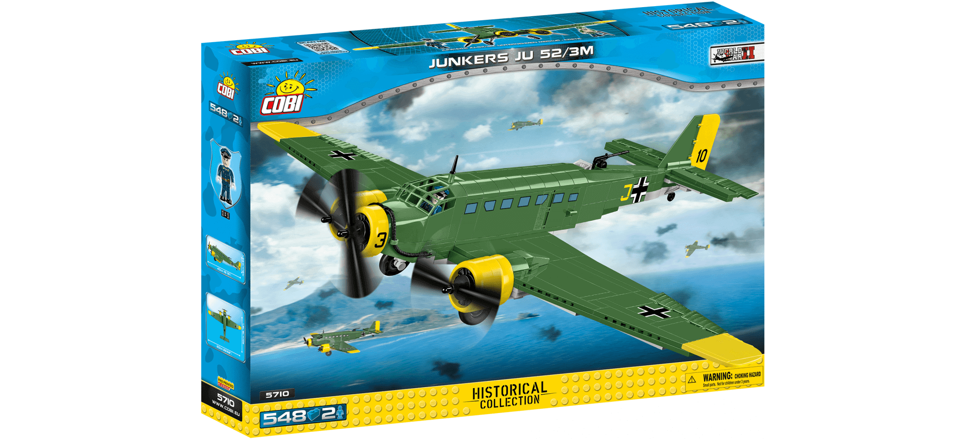 Cobi 5711 Avion de ligne suisse Junkers Ju.52/3m - Briques Blindées