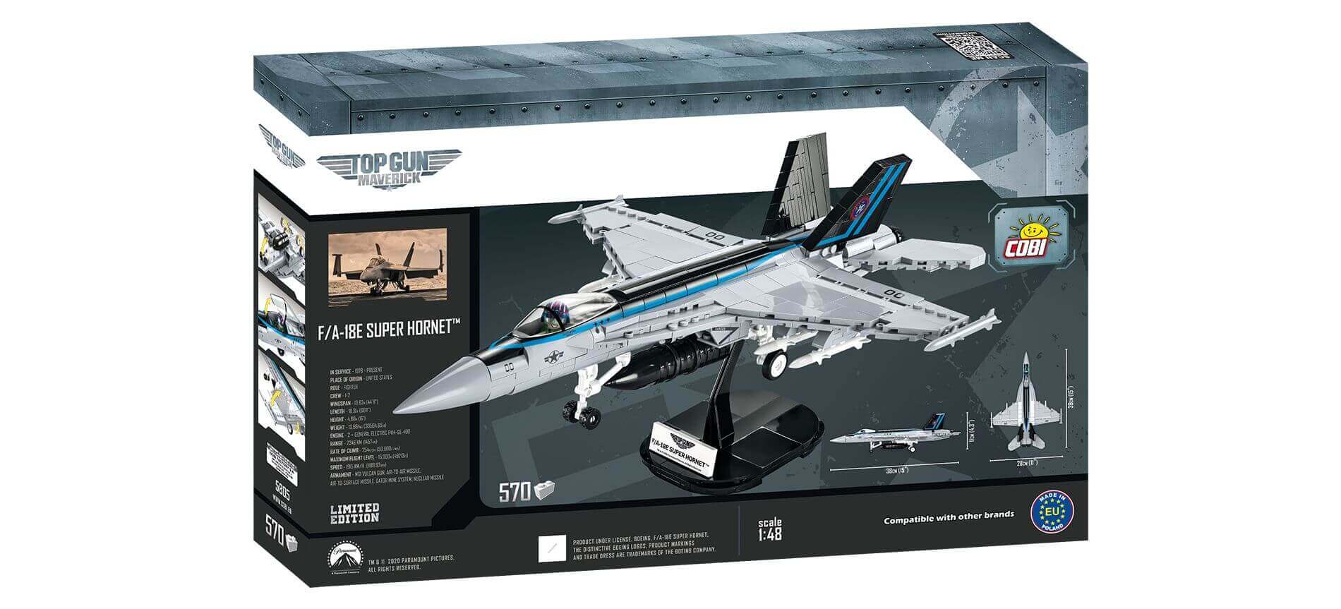 COBI 5805 Édition limitée F/A-18E Super Hornet ™ Top Gun