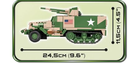 Half-track US M3 Gun Motor Carriage