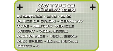 Voiture allemande VW Kübelwagen type 82