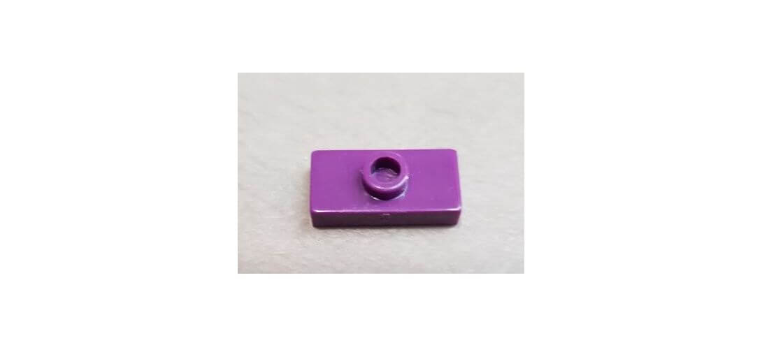 Plaque 1x2 Bouton - PL1x2B