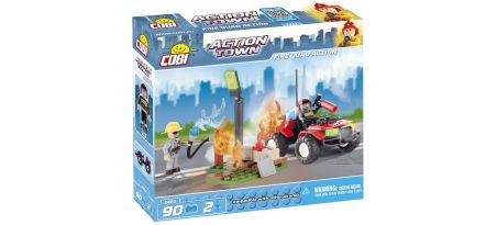 Equipe d'intervention + quad Pompiers - COBI-1461