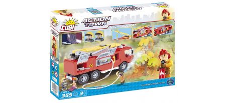 Camion de pompiers avec arbre en feu - COBI-1474