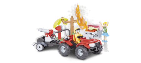 Quad+remorque Pompiers - COBI-1476