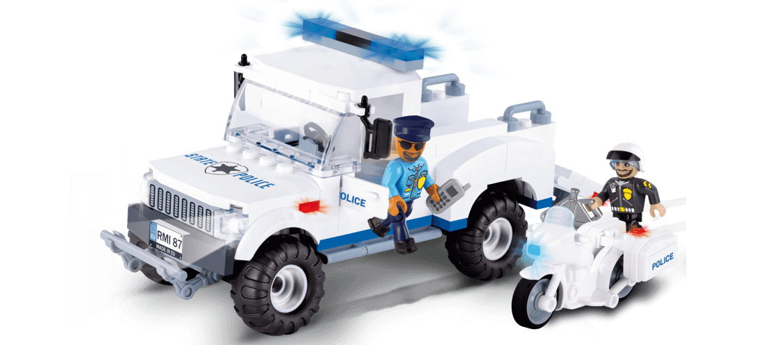 Camion + moto de police - COBI-1576