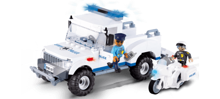 Camion + moto de police - COBI-1576