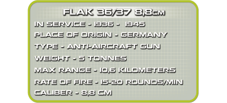 Canon allemand Flak 36/37 8,8 cm - COBI-2343