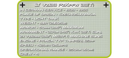 Char allemand LT vz.38 PzKpfw 38(T) - COBI-2384