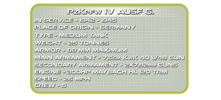 Char allemand PzKpfw IV Ausf. FI/G/H - COBI-2461