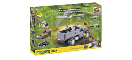 Camion allemand Opel Blitz 3t (4x2) avec Flak 38 2cm - COBI-2468