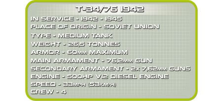 Char russe T-34/76 1942 - COBI-2470