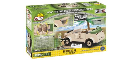 Voiture allemande VW Kübelwagen type 82 Afrika Korps - COBI-2402