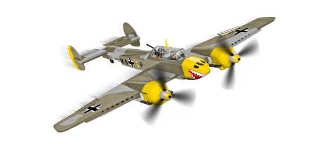 Chasseur bombardier allemand Messerschmitt BF110D - COBI-5716