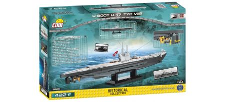 Sous-marin allemand U-BOOT U-47 VIIB - COBI-4828