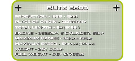 Camion BLITZ 3600 Afrika Korps - COBI-2254