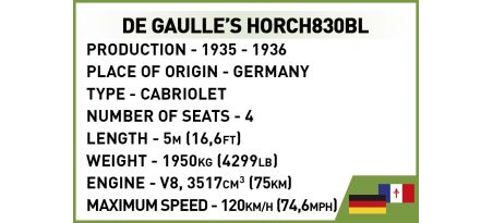 De Gaulle's 1936 Horch 830 BL - COBI-2261