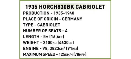 1935 Horch 830BK Cabriolet - COBI-2262
