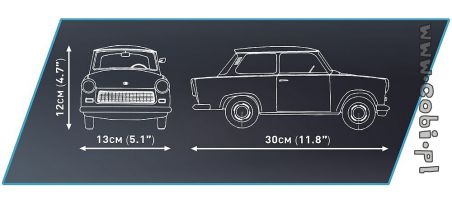 Trabant 601 S Deluxe 1:12 - Limited Edition - COBI-24330