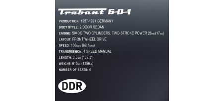 Trabant 601 S au 1:12 - COBI-24331