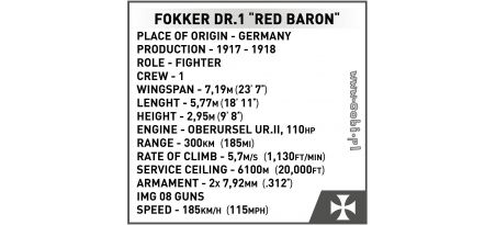 Fokker Dr.1 Baron Rouge Limited Edition - COBI-2985